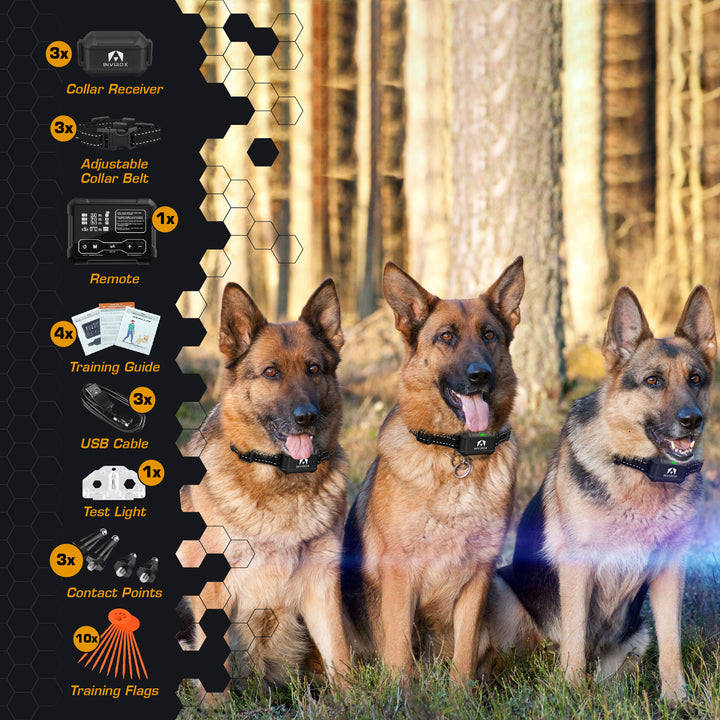 INVIROX RADAR WIRELESS INVISIBLE FENCE FOR 3 DOGS