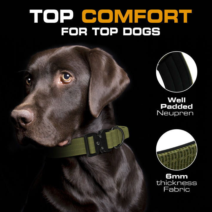 INVIROX Heavy-Duty Tactical Collar For Dogs - K9 Extreme Series