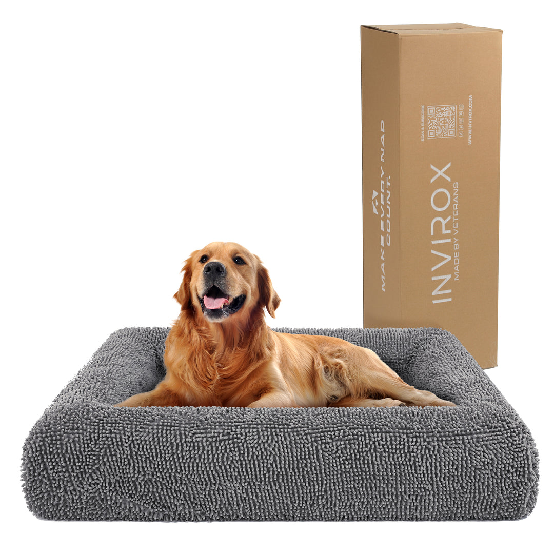 INVIROX LUXURY XL DOG BED - CertiPur-US Verified