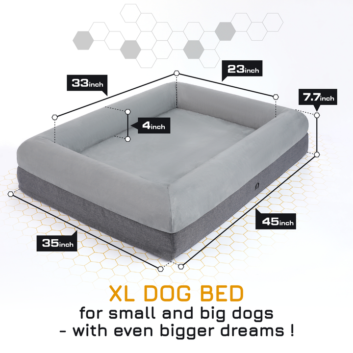 INVIROX LUXURY DOG BED - CertiPur-US Verified